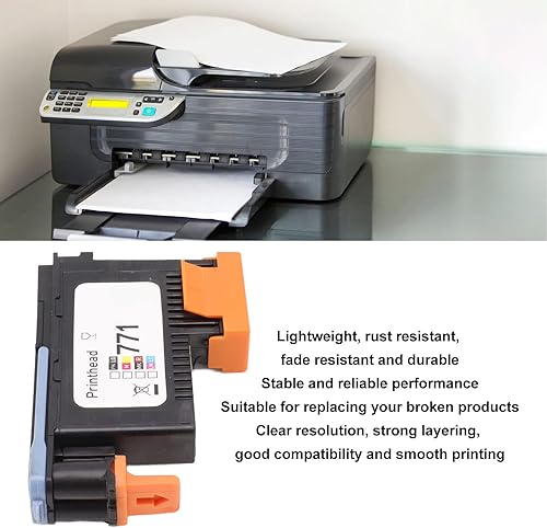 Miniatura 4 de TOPINCN Cabezal de impresión de repuesto para impresora 711 Z6200 Z6600 Z6800 Z6810, práctica pieza de repuesto de accesorios de impresora ABS