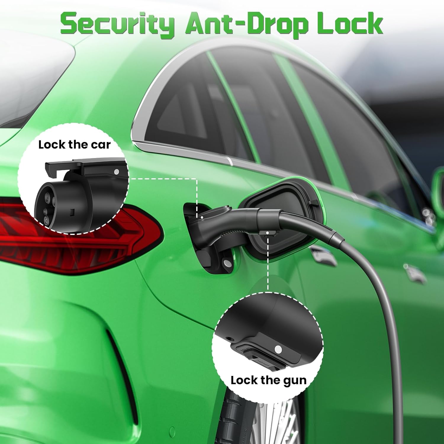 Tesla to J1772 Adapter,48A 250V NACS to J1772 Converter, Compatible with Tesla High Powered Connectors, Destination Chargers & Mobile Connectors for J1772 Electric Vehicles
