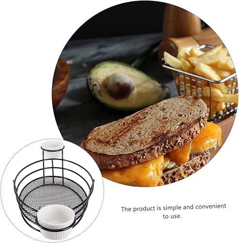 Miniatura 5 de Cabilock Cesta para freidora, 1 unidad, cesta de papas fritas, diseño simple, suministros de restaurante