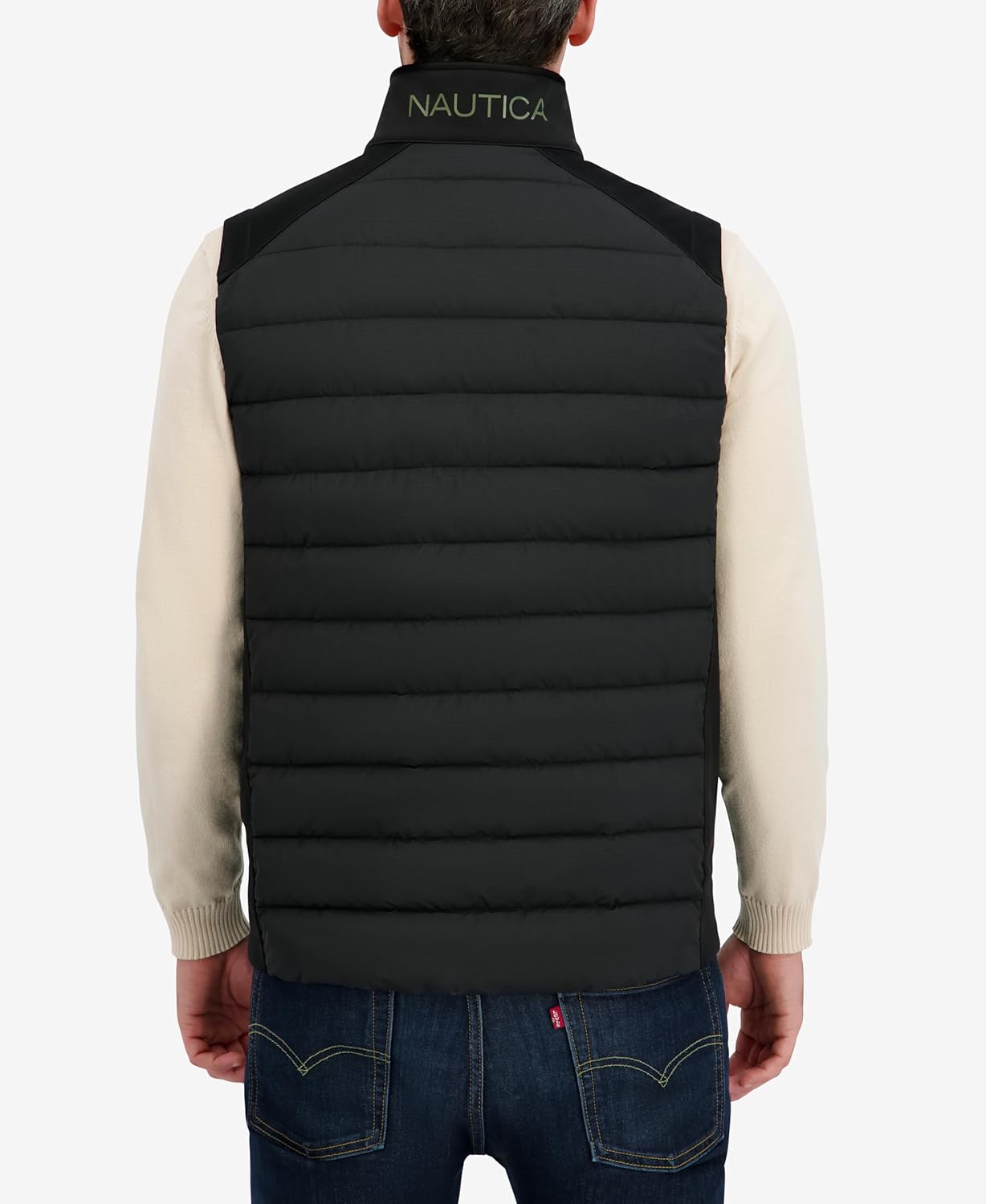 Nautica Men's Mechanical Stretch Lightweight Softshell Vest – Bonded Soft Fleece Inner Liner - Image 3
