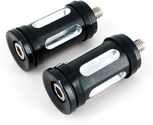 Americruise - 1 par de clavijas de cambio de corte de borde de motocicleta compatible con modelos Harley Dyna Touring Softail Sportster Street