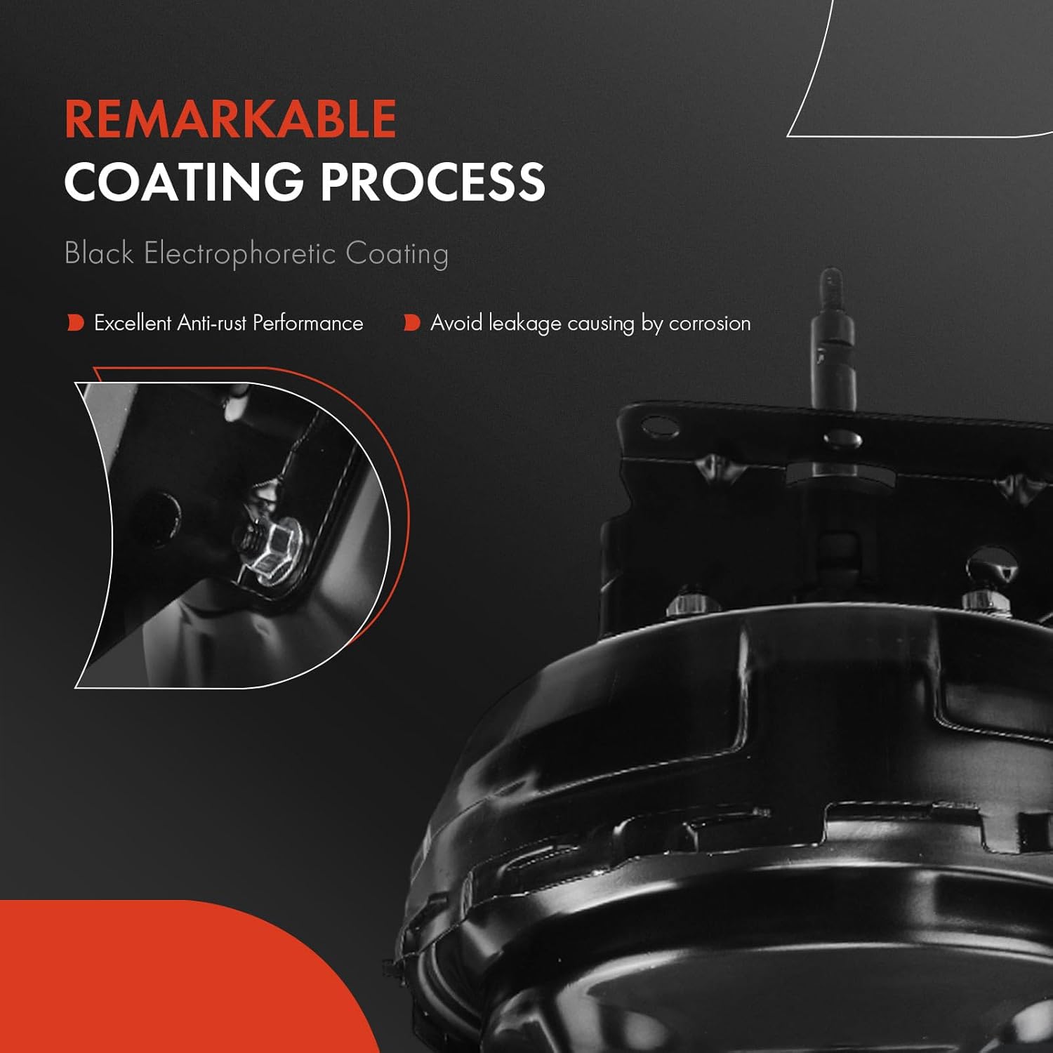 A-Premium Vacuum Power Brake Booster Compatible with Chevrolet Blazer 1987-1991, C10/C20/K10/K20 Suburban 1981-1986, R10/R20/V10/V20 1987 & GMC C1500/C2500/K1500/K2500 Suburban 1981-1986, Jimmy