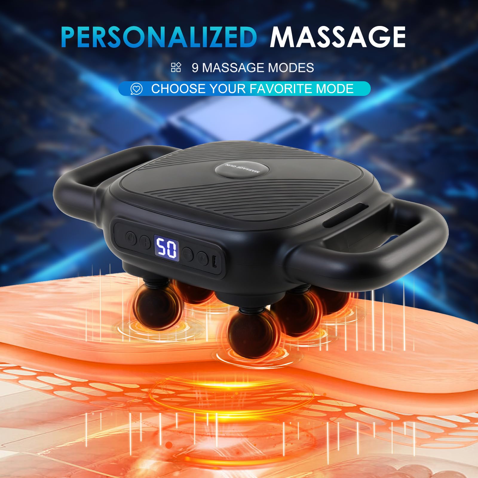 Amazon.com: GAXEZO 6 Head Massage Gun - Deep Tissue Massage Gun