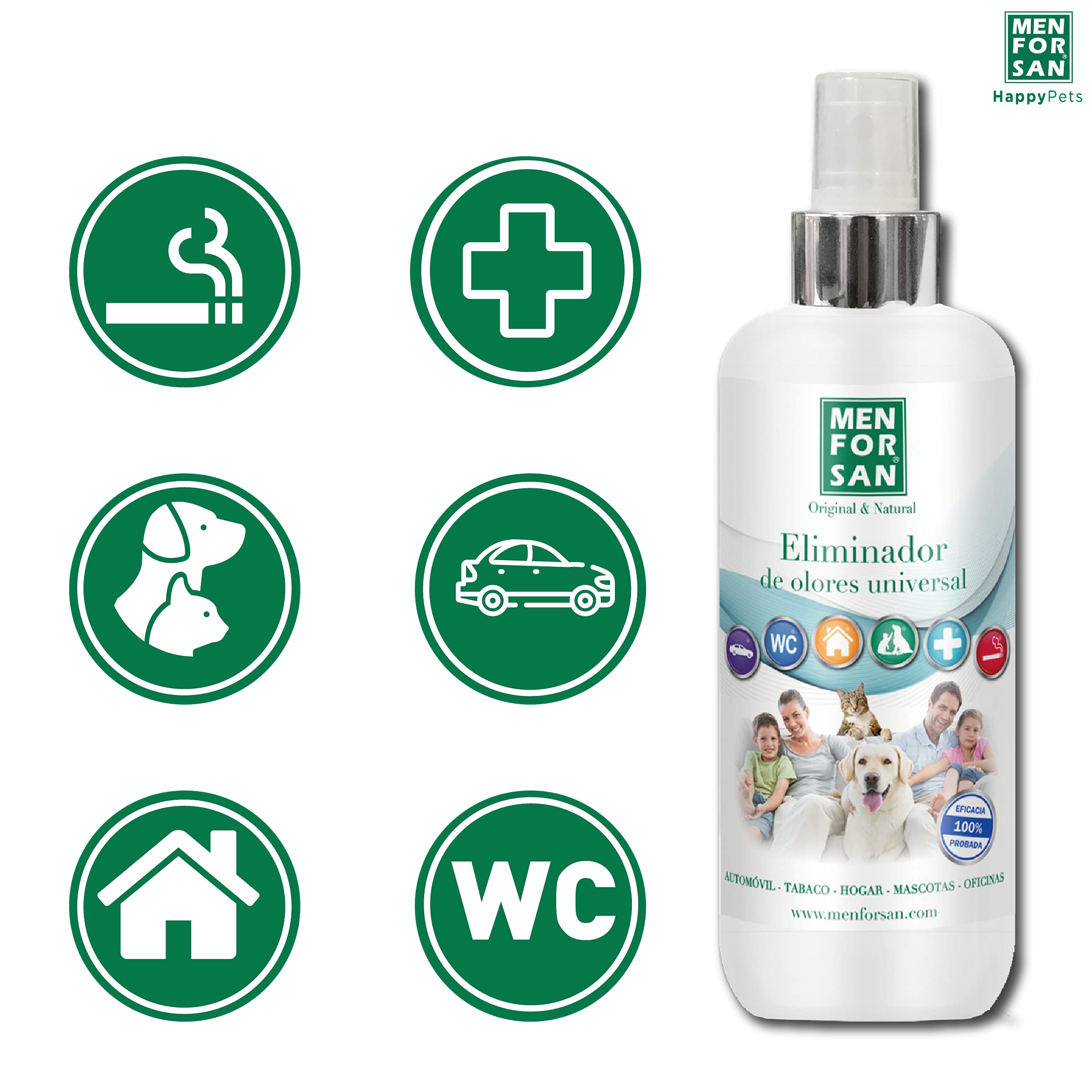 MENFORSAN Expositor Fragancia Eliminador De Olores - 200 ml