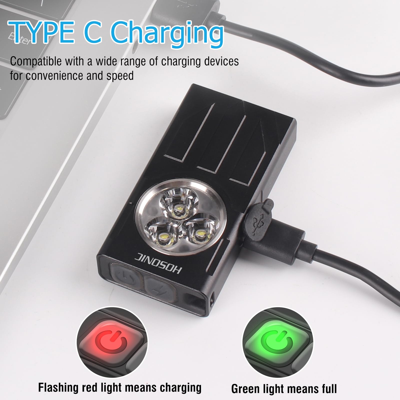 E7 Mini Lampe Torche LED Puissante 1100 Lumens avec Lumière UV Rouge, IPX5 étanche 10 Modes USB Rechargeable Petite Lampe de Poche en Aluminium avec Porte Clé, Clip, Magnétique