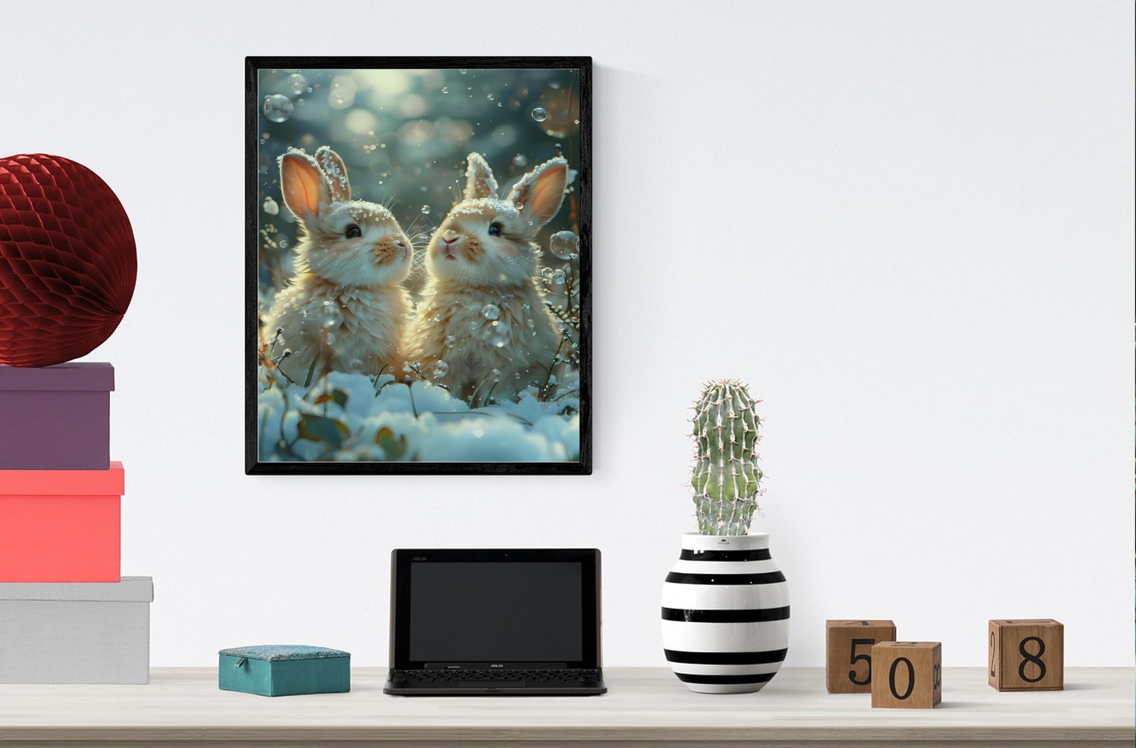Amazon.co.jp: HJKXHFB ダイヤモンドアート 動物 ウサギ モザイク