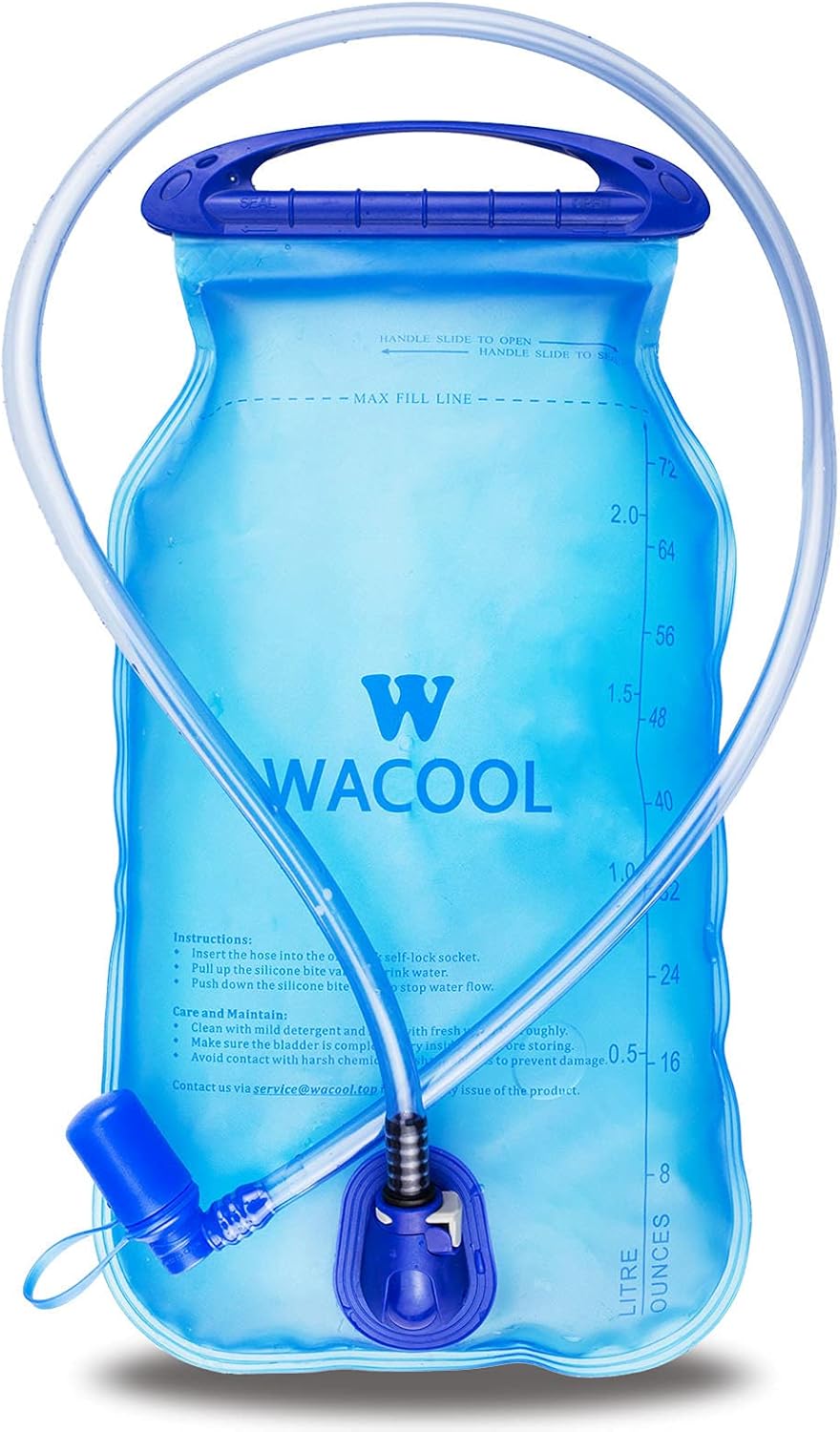 WACOOL 2L 2Liter 70oz 3L 3Liter 100oz BPA Free PEVA