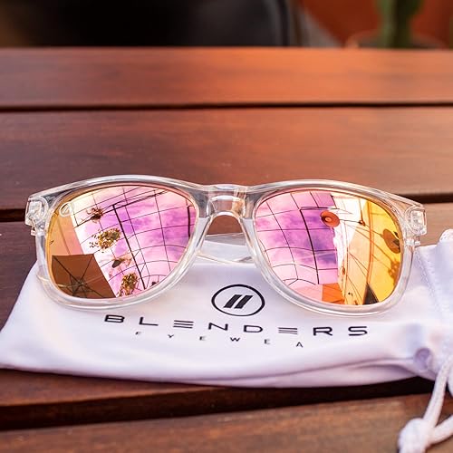 Miniatura 8 de Blenders Eyewear Clase M X2 Gafas de sol polarizadas Lente redonda, bisagra con resorte 100% protección UV Para mujer