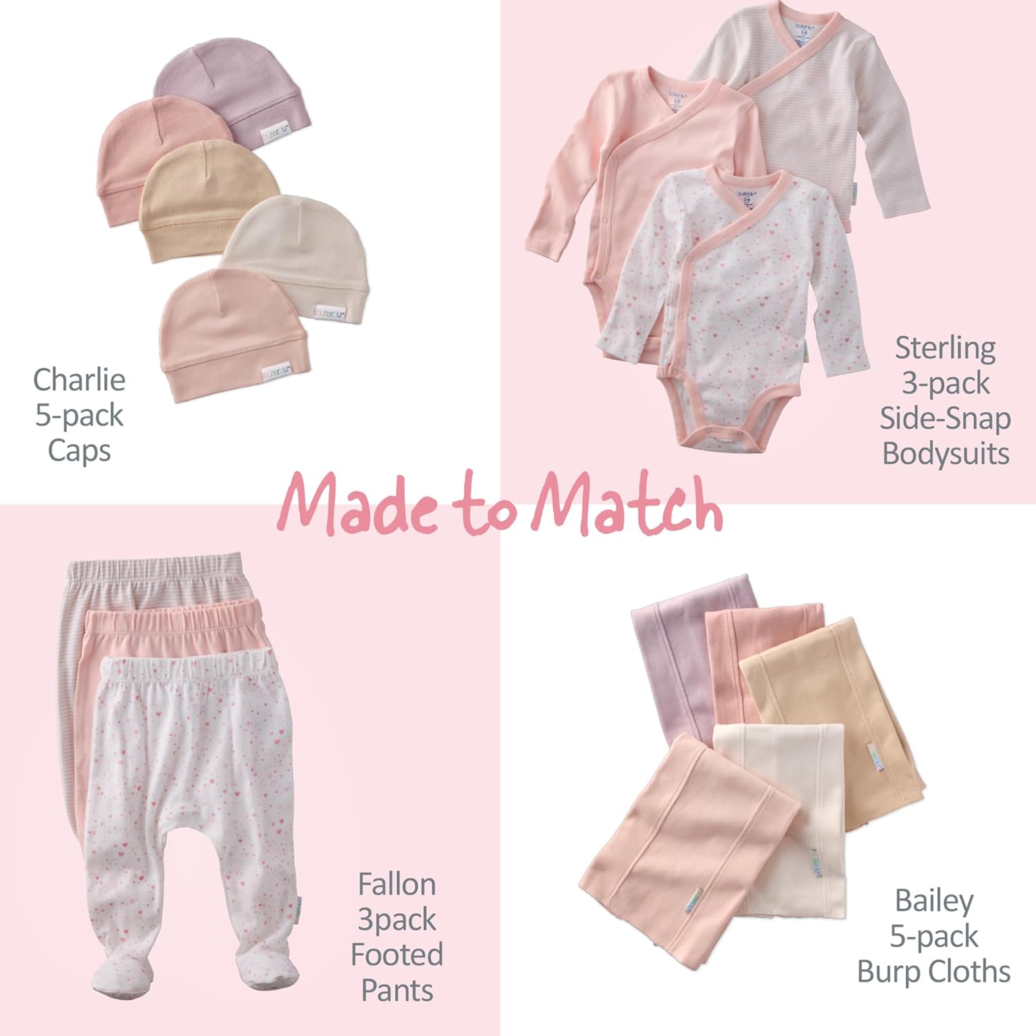 unisex-baby Sterling 3-pack Kimono Bodysuits 100% Organic Cotton Side Snap for Baby Boys & Girls - Image 5