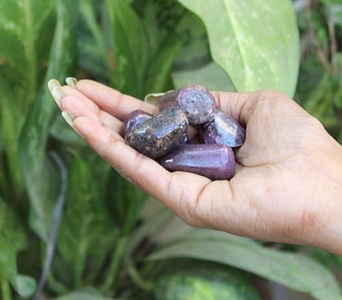 Miniatura 7 de Preciosa piedra de rubí de aproximadamente 75 a 1 pulgada, atractiva auténtica con bolsa de terciopelo, la imagen espiritual pulida natural es solo