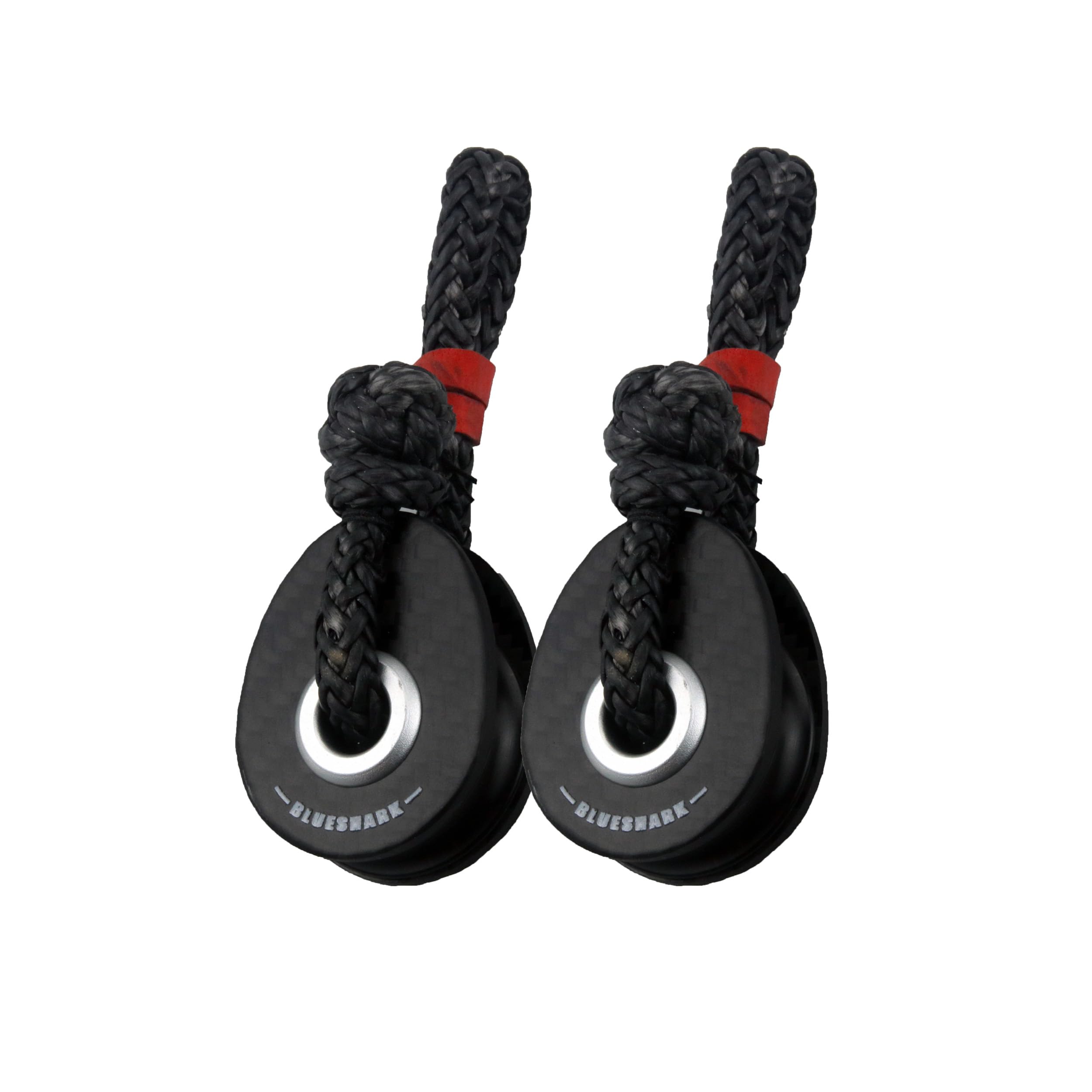 Blue Shark TX2250-38mm Carbon Soft Attach Sailing Block - Max Line: 3/8” (2-Pack)