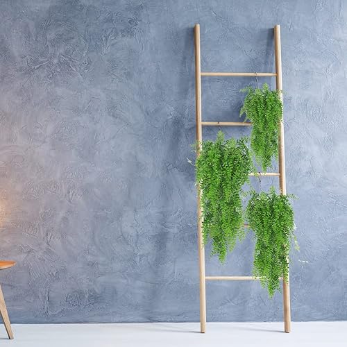 Miniatura 5 de 2 piezas de hierba artificial, hojas de vid, cascada, plantas verdes de imitación, plantas de simulación de hojas de hojas para colgar en la pared,