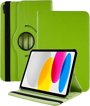 iPad 11. Nesil A16 11 in /10. Nesil 10.9 in  ile Uyumlu 360 Derece D nebilen Standl  PU Deri K l f, F st k Ye ili