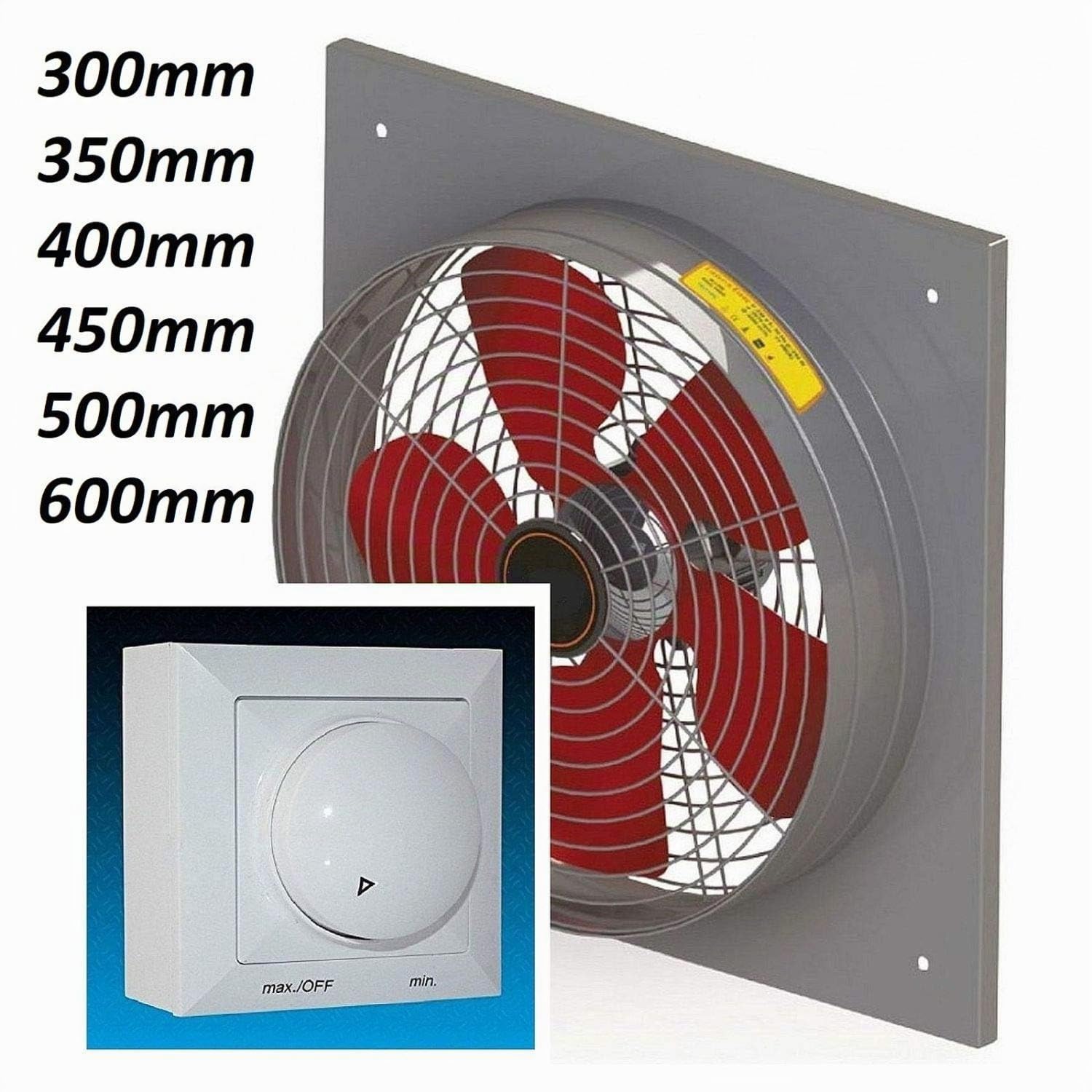300mm Industria Tubo Ventilador Canal Ventilador Extraccion Extractores Extractor Helicoidal Helicoidales Tubular Tubulares aspiracion