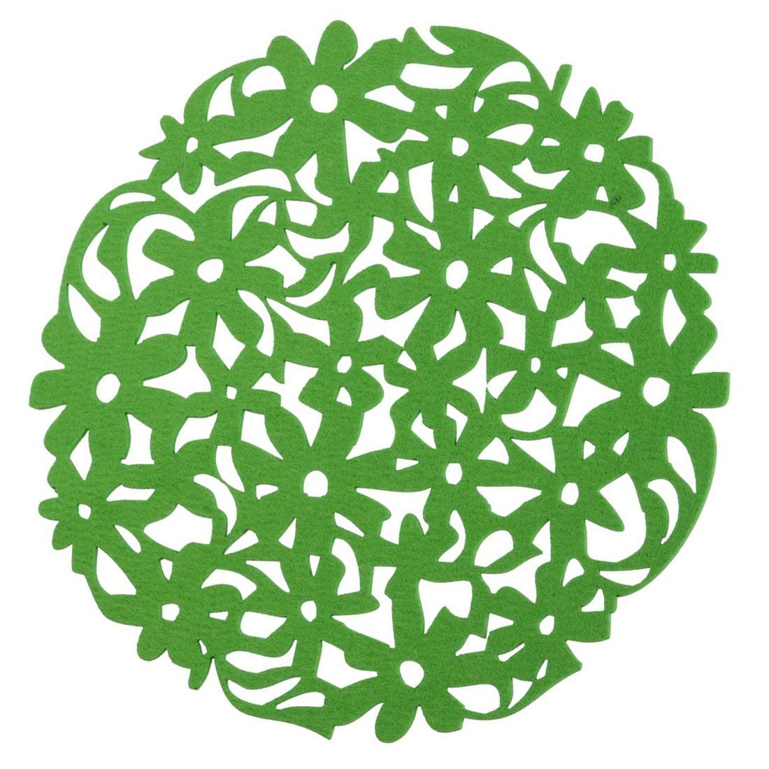 Napperon Tapisserie Ronde Table de Cuisine Dessous de Verre Tapis Vert (Vert)