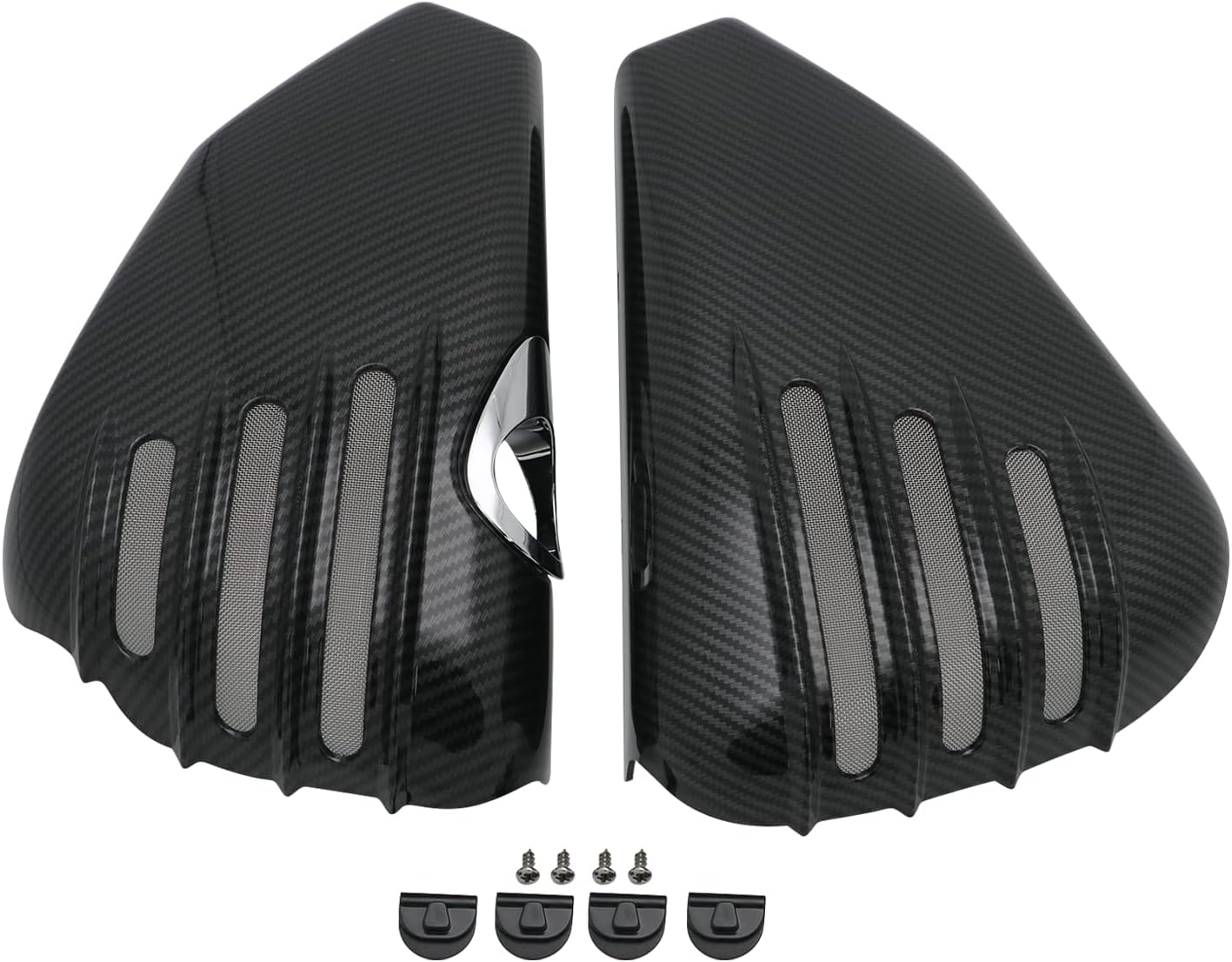 Motorcycle ABS Left & Right Engine Fairing Battery Side Covers for Harley 2014-2022 Sportster XL883 XL1200 883 1200 Forty Eight Seventy Two （Carbon)
