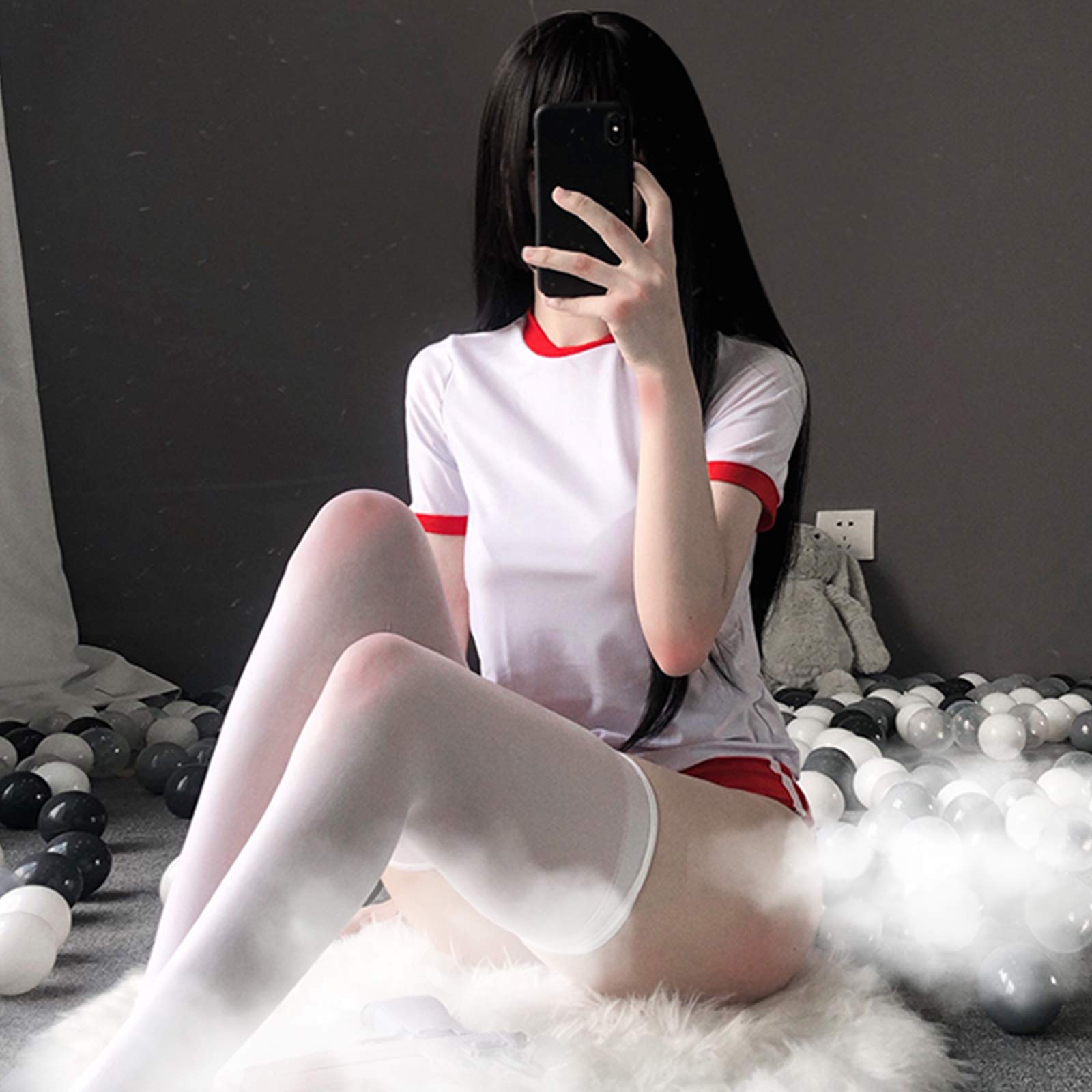 YOMORIO Anime Lingerie Japanese Uniform Cosplay Sexy Gym Clothes for Women