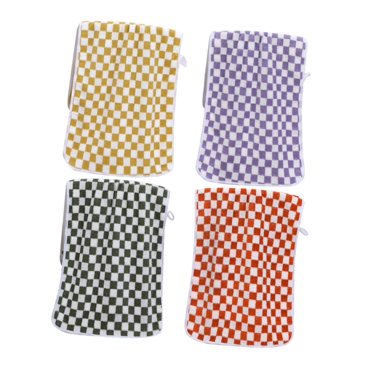 HOOTNEE 4pcs Thin Towels Quick Drying Multifunctional Plain Face Towels for Spa Hotel Home