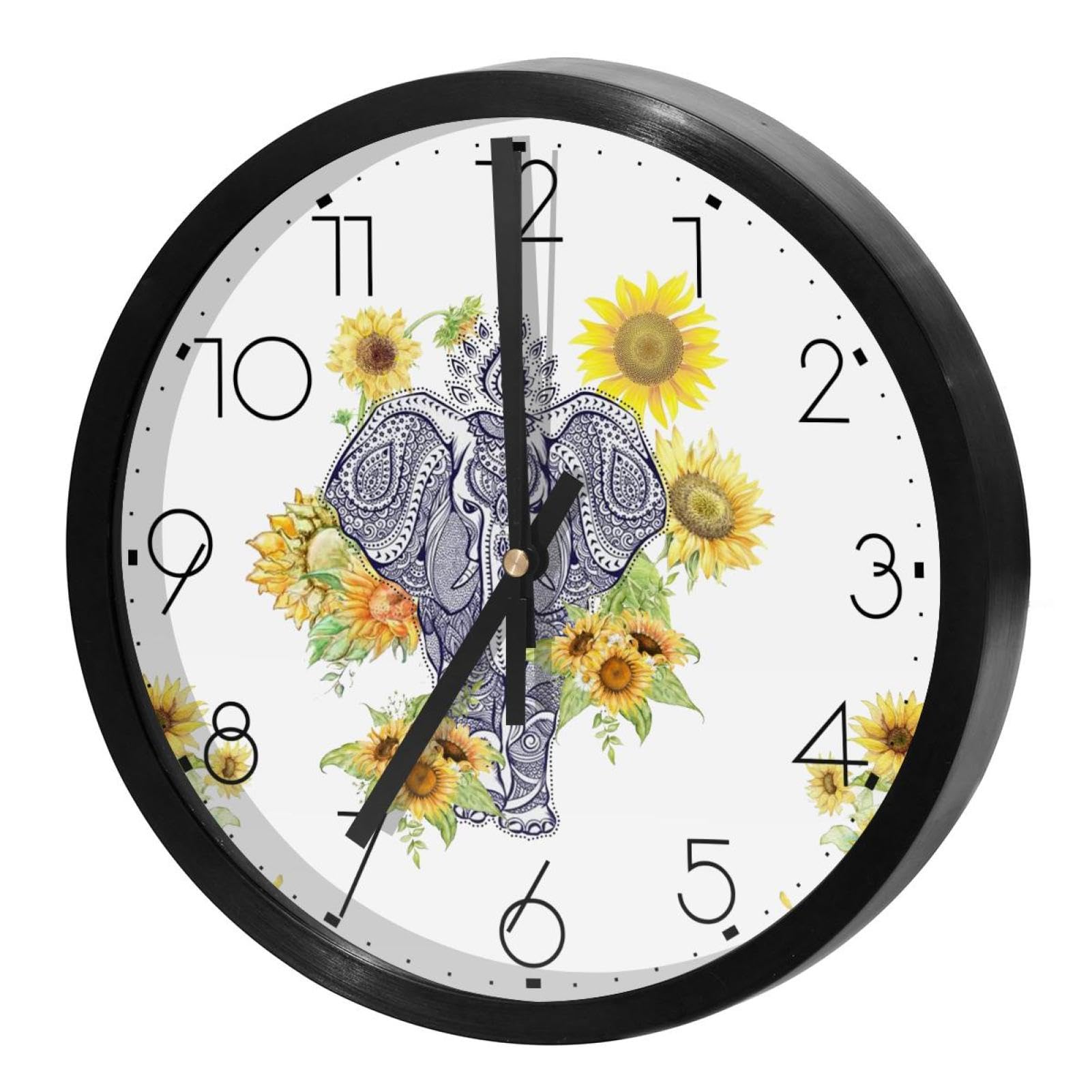 Horloge murale style hippie chic aux finitions soignées pour salon contemporain