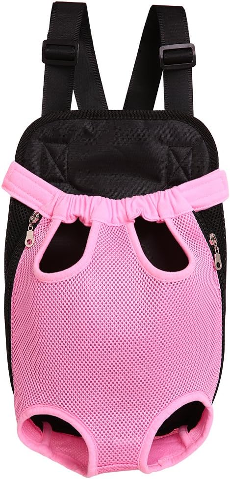 DENTRUN Legs-Out Front Pet Dog Carrier,Hands-Free Adjustable Backpack Travel Bag for Small Medium Puppy Doggie Cat Bunny Breeds