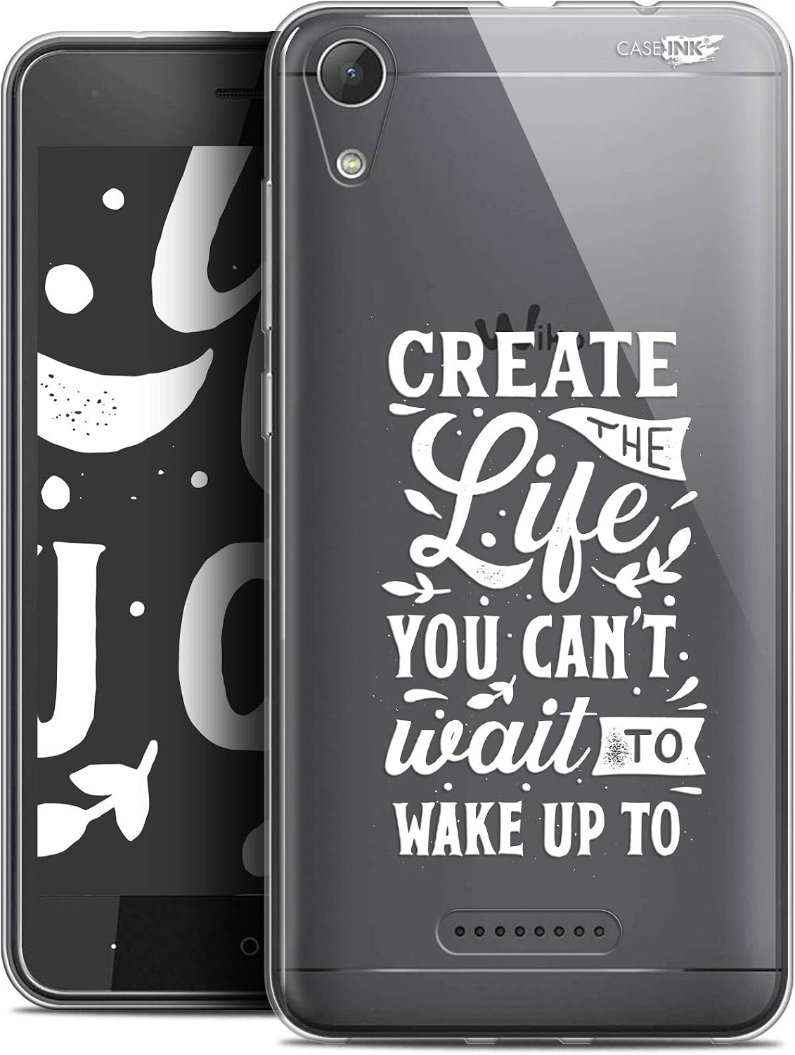 Wiko Lenny 4 5 Inch Case, Ultra Slim Wake Up Your Life Design