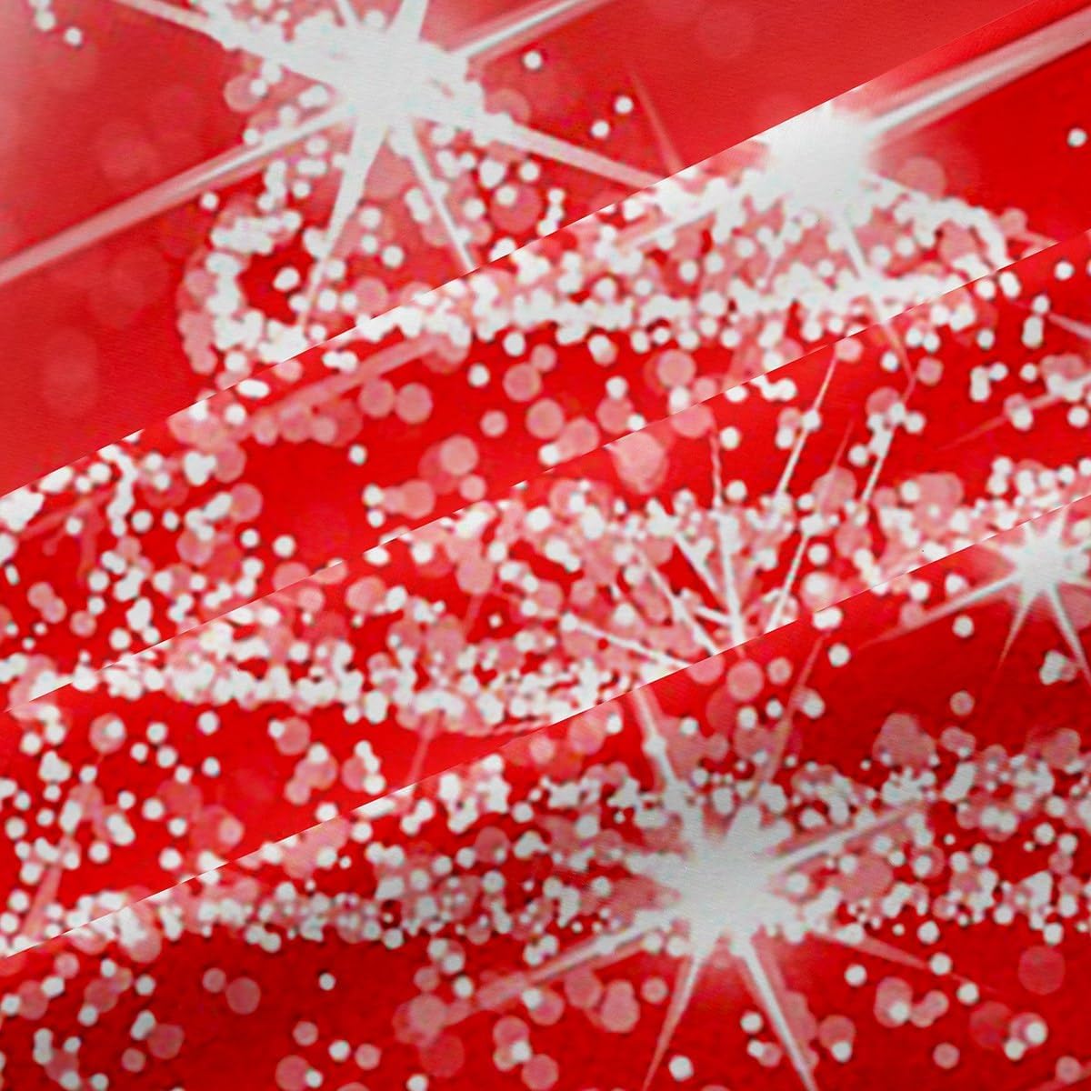 Feelyou Kids Merry Christmas Decorations Curtains, Kids Santa Tree Blackout Window Curtains Bedroom for Boys Girls Teens Xmas Bell Window Drapes Treatments Glitter Red, 38W X 45L,2 Panels