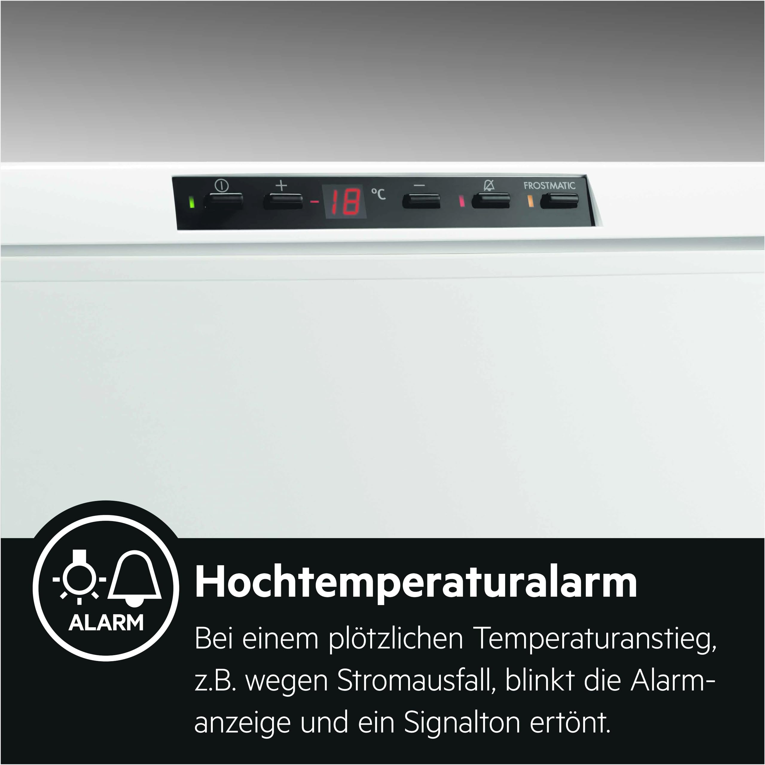 AEG AHB526D1LW Gefriertruhe / 254 L/LowFrost - weniger Eisbildung/Temperaturalarm/Rollen/D