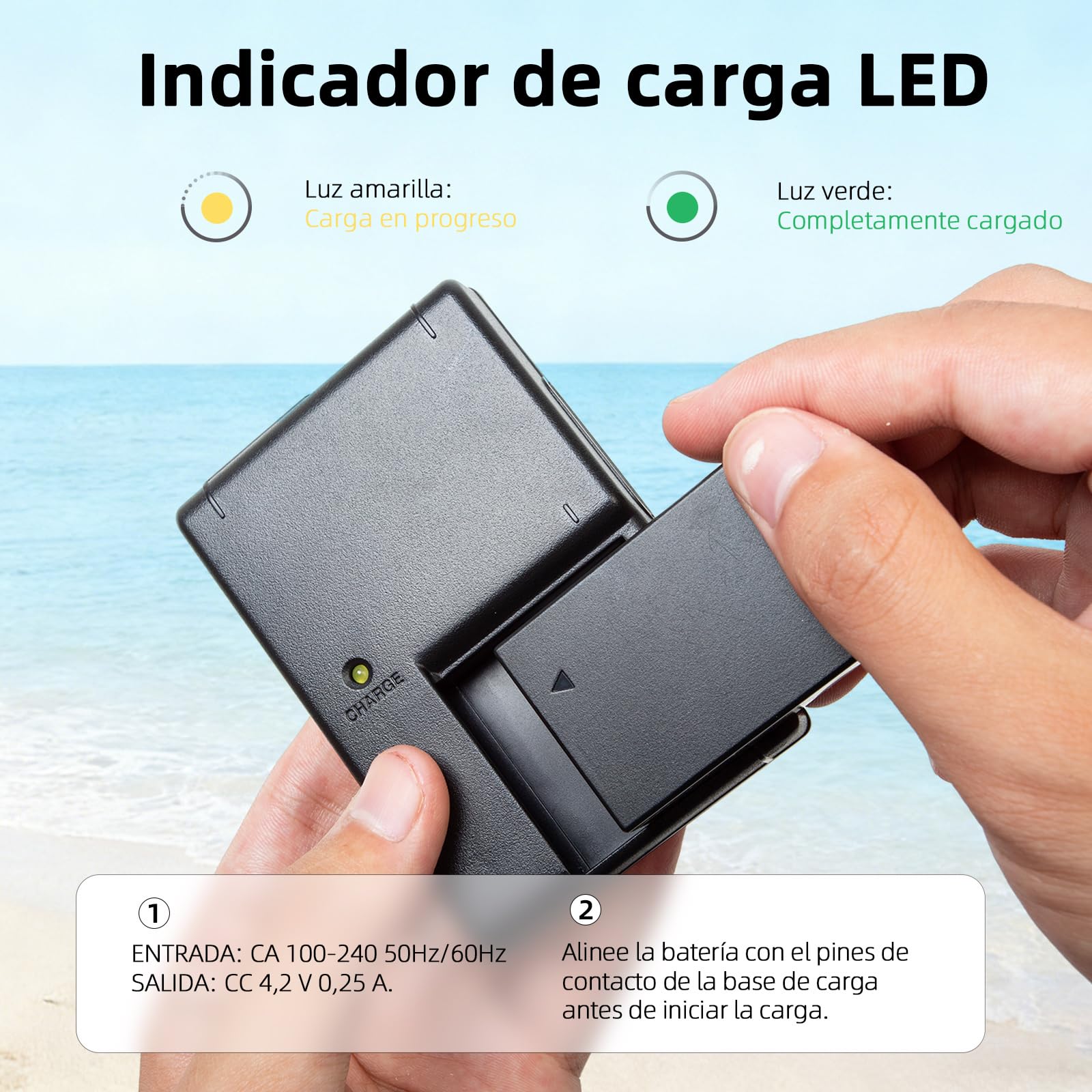 NP-BG1 NP-FG1 Cargador Compatible con Sony DSC-W100 W120 W150 W220 W80, DSC-T20 T25 T100, DSC-H3 H7 H9 H10 H20 DSC-H50 H55 H70, DSC-HX9V HX5V HX7V