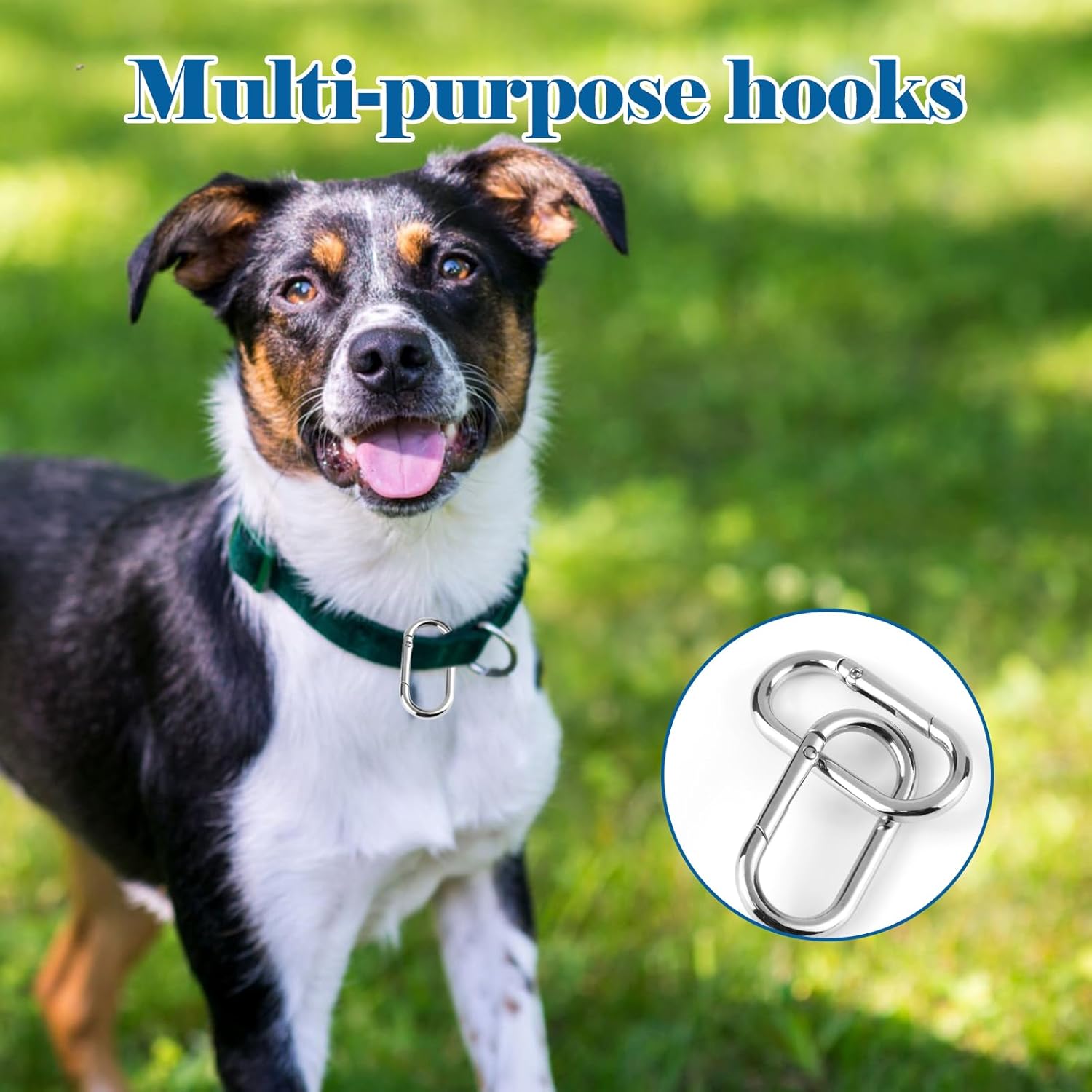 10Pcs Oval Carabiner Snap Clip, Spring O Ring Clip for Purse, Trigger Snap O Ring Hooks Clip for Keychain, Bag Strap, Purse Extender (Silver) - Image 4