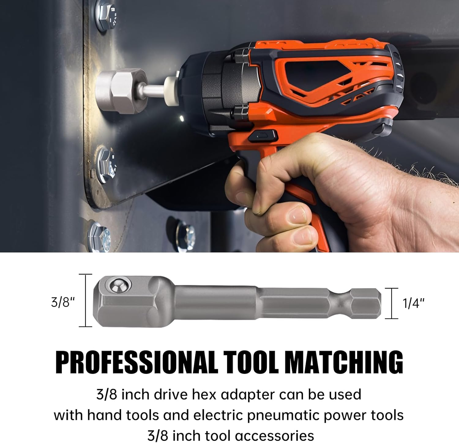 Valkynos Bolt Extractor Kit 14 Pcs, Stripped Bolt Extractor Set, Impact Bolt Nut Removal Tool, Easy Out Remove Rusted, Frozen, Damaged, Rounded-Off Bolt Nut Screw, with Hex Drive, Cr-Mo Steel