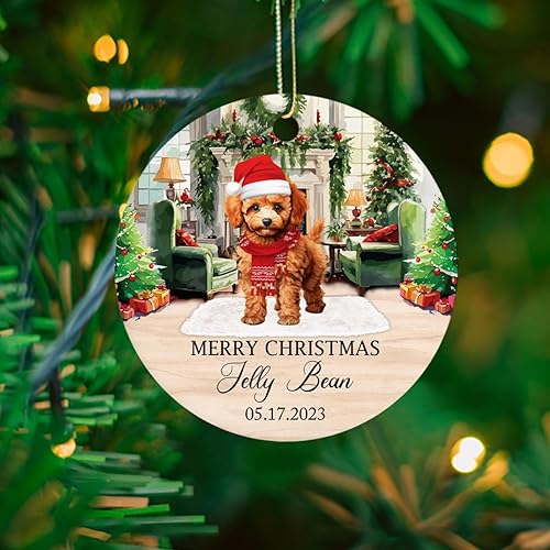 Miniatura 49 de Adorno personalizado para árbol de Navidad de perro Chow Chow, regalo único de Navidad negro para los amantes de los perros Adorno negro Chow Chow