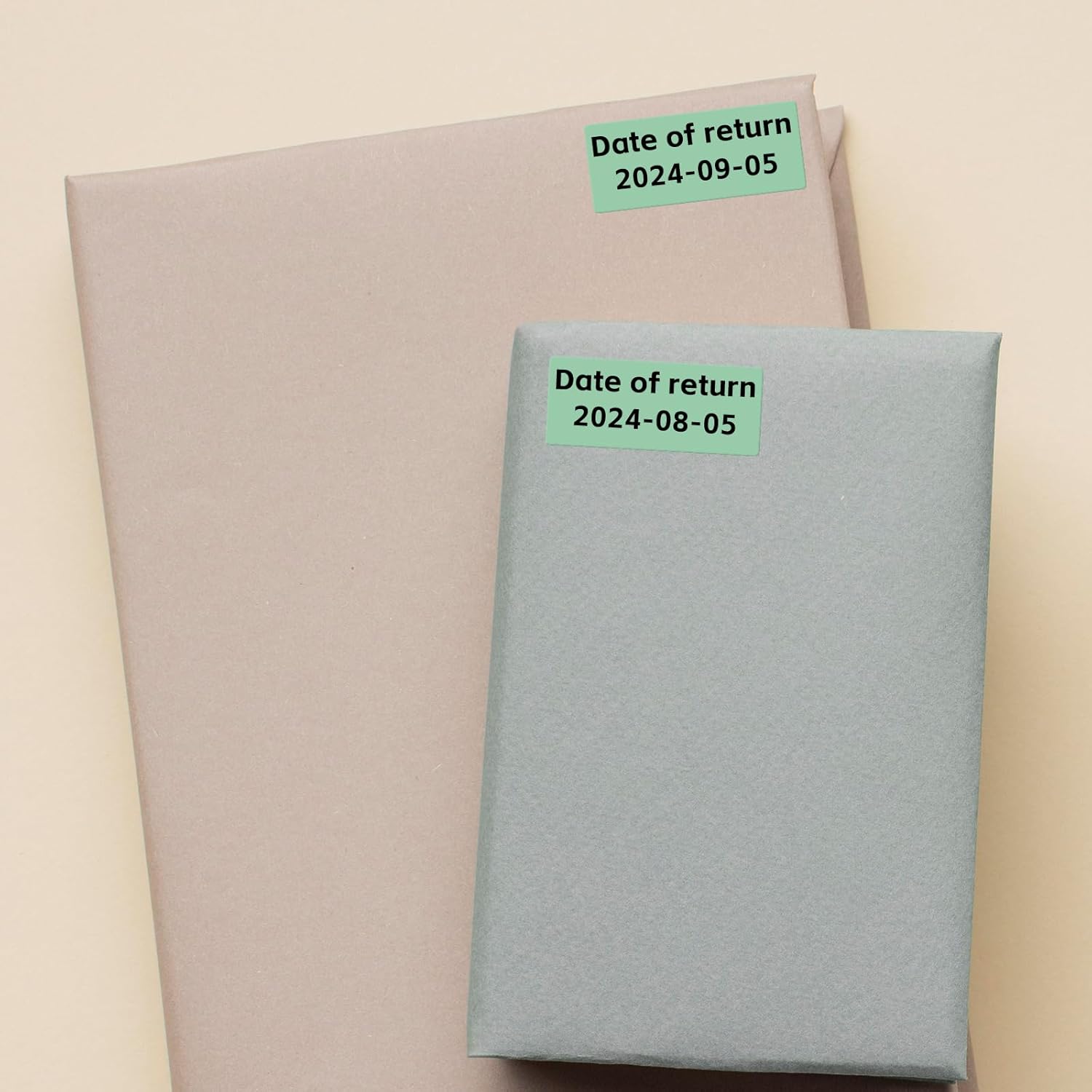 Green Thermal Labels 1 × 2 Inch Vinyl Rectangular Waterproof Direct Printer Sticker Self-Adhesive Perforated Name Tag for Logo DIY QR Design Office Address 500 PCS - Image 4