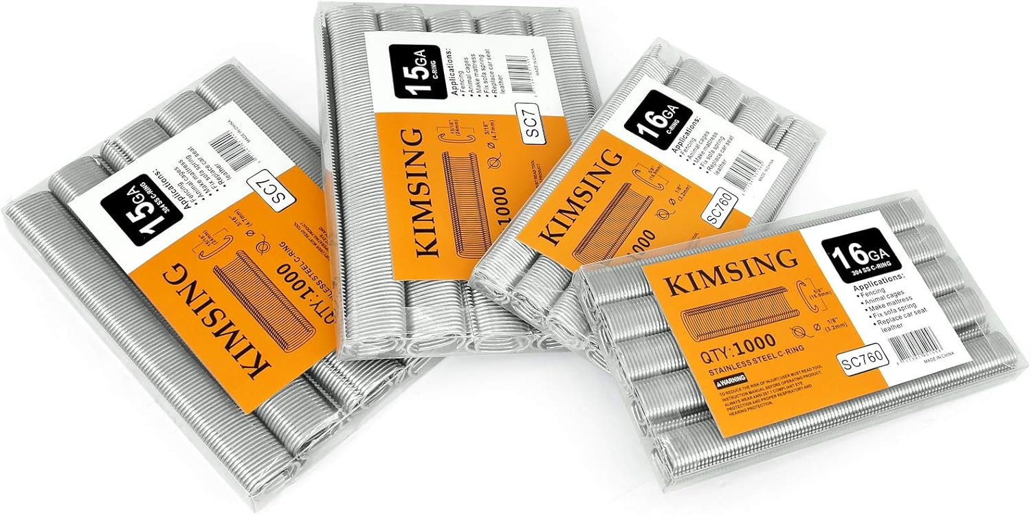 Flash Deals - 60% OFF SC760 Hog Ring Tool-- 16 Gauge 1/2 C Ring Tool Hog Ring Plier Closure Tool Pneumatic C Ring Gun