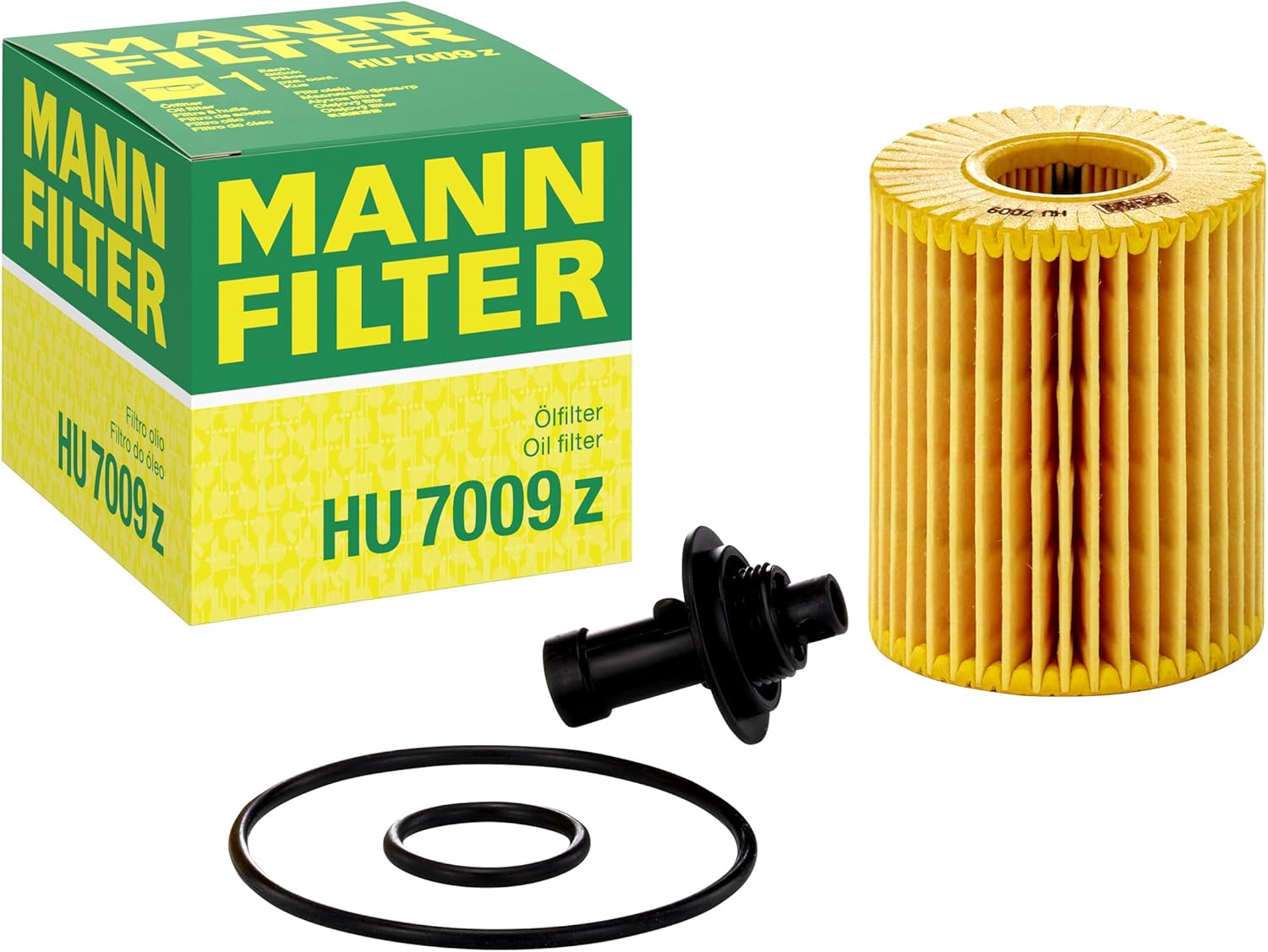 MANN-FILTER HU 7009 z Oil Filter Oil Filter Set with Gasket/Gasket Set – For Passenger Cars