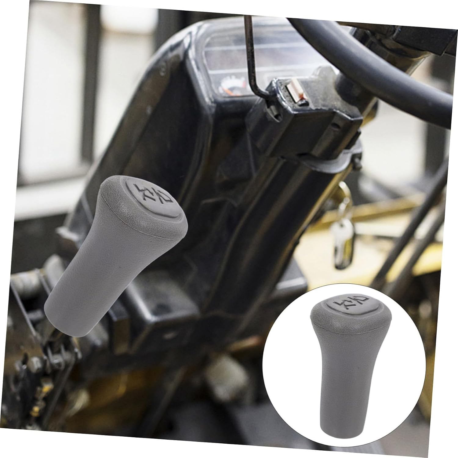 Uonlytech Forklift Lever Knob Replacement, Plastic Steering Wheel Knob Handle Knob Professional Shift Knob Lever Supply for Machine Handle Tool