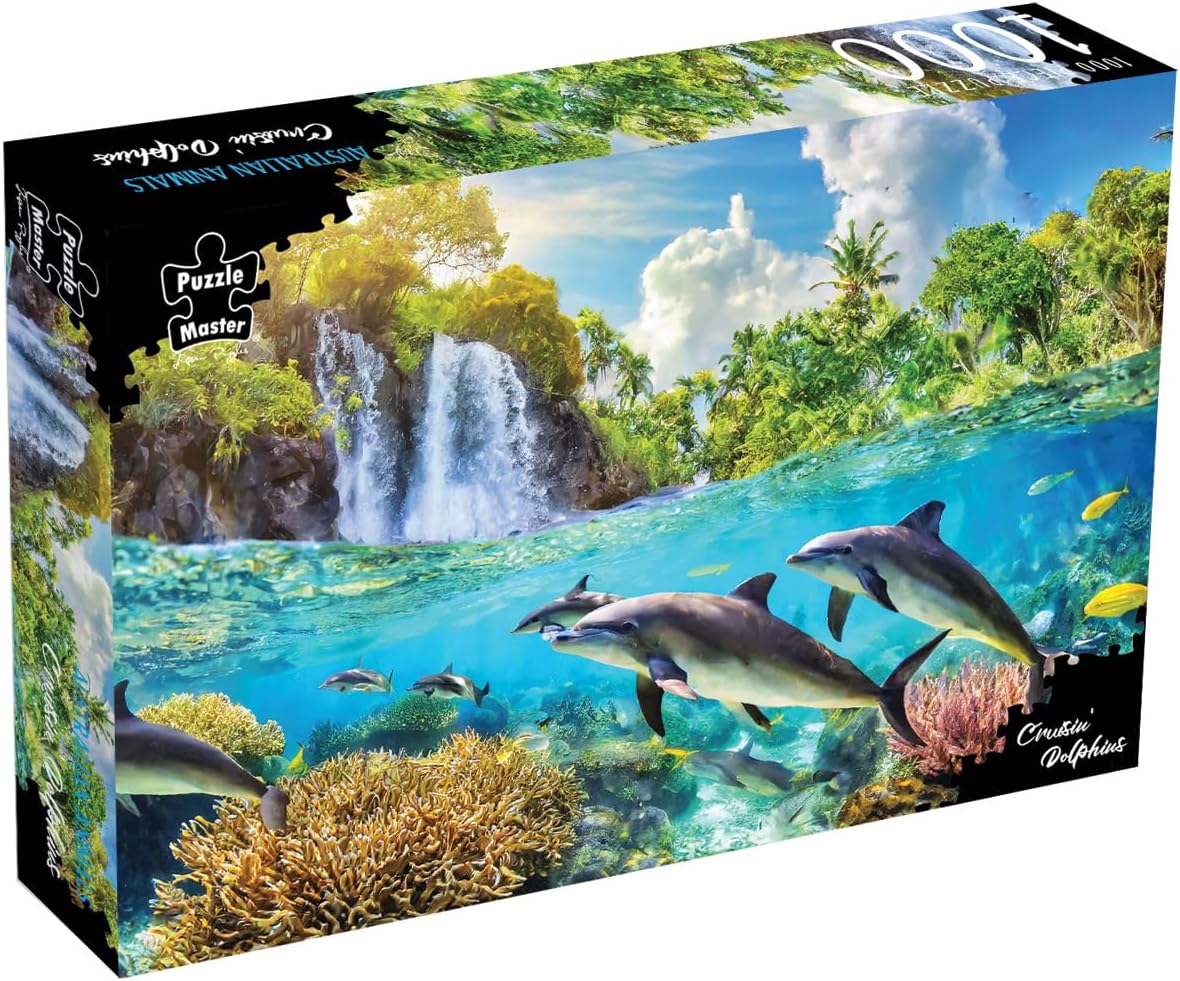 Puzzle Master 1000 Piece Jigsaw Puzzle - Turtle Discovery Surreal Australia Collection - 35x25cm Jigsaw Puzzles 1000 Pieces
