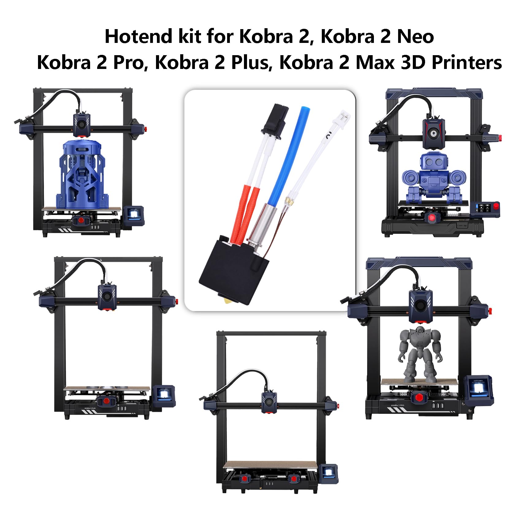 Zestaw Hotend do drukarki 3D Anycbic Kobra 2, wbudowany zestaw do drukarki 3D Kobra 2, Kobra 2 Neo, Kobra 2 Pro/Plus/Max, wysoka kurczliwość
