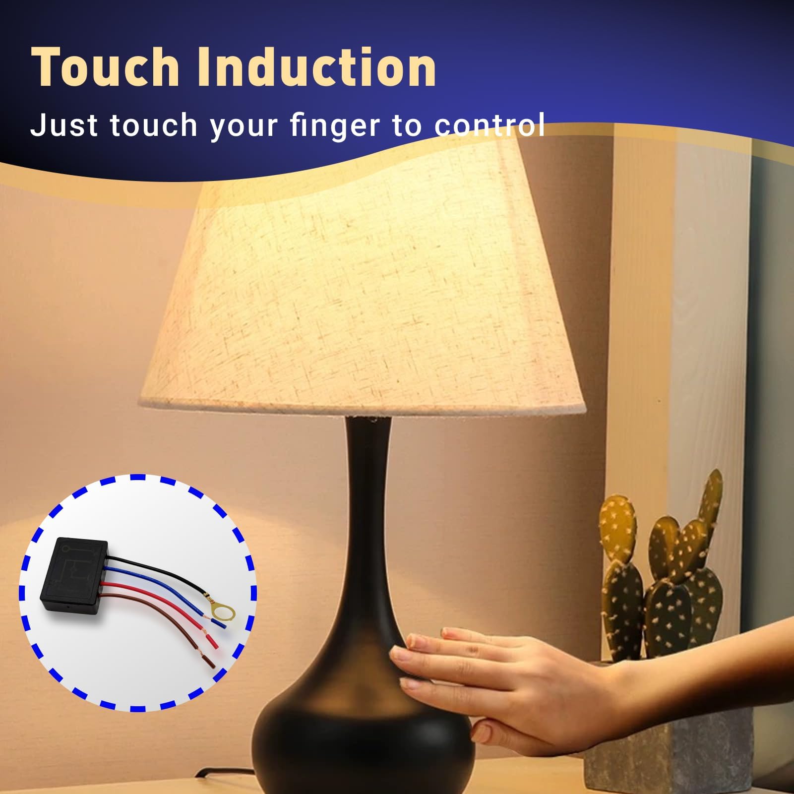 Interrupteur Tactile 3 Niveaux Pour Lampes - Gradateur 110V, Pour Ampoules à Incandescence/halogène