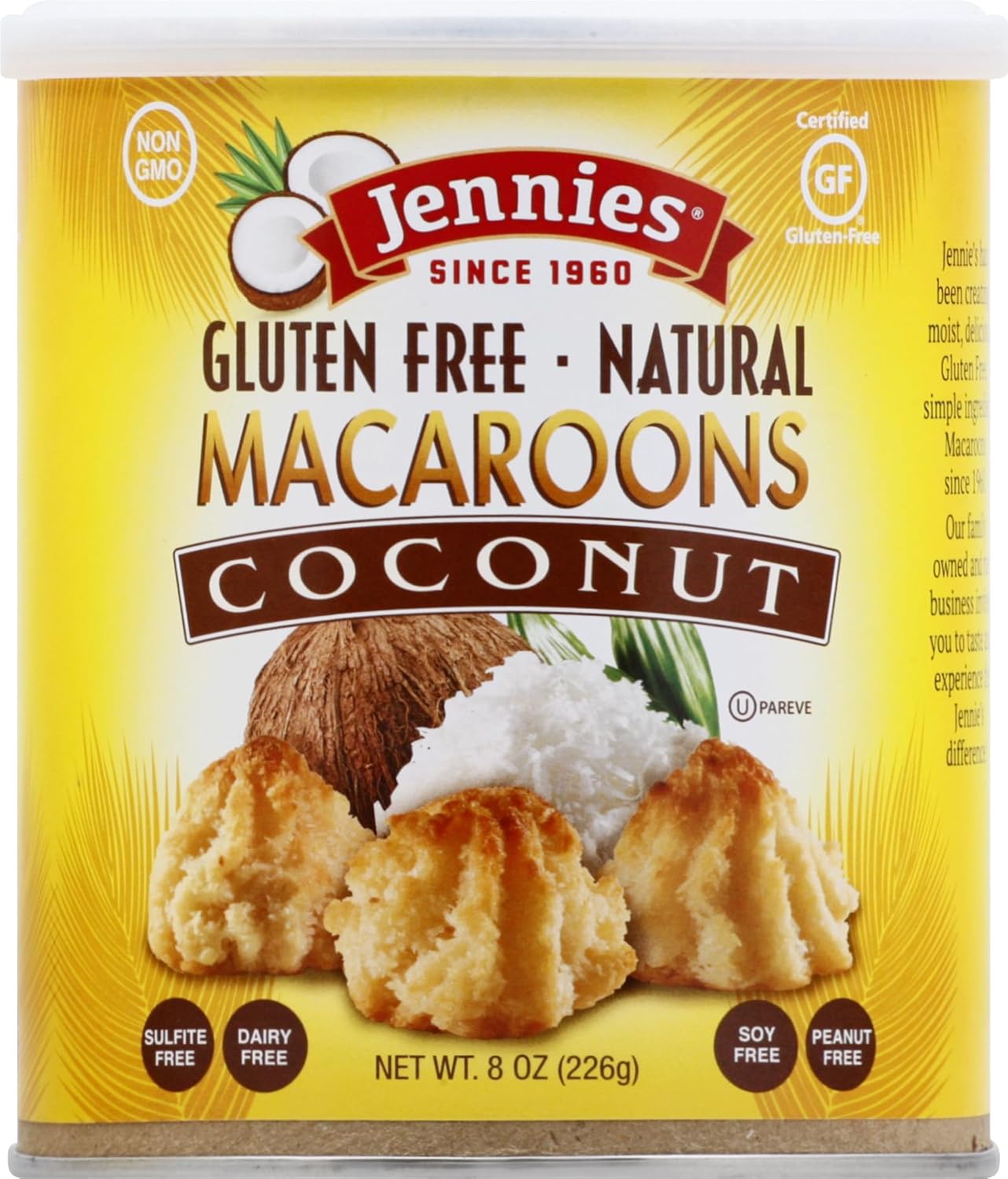 Jennie's Macaroon, Coconut, 8 oz