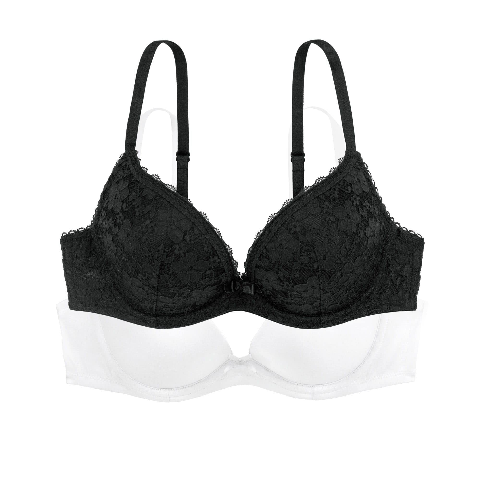 Dorina Sonia 2pp-Push Up Plunge Soutien-Gorge Femme (Lot de 2)