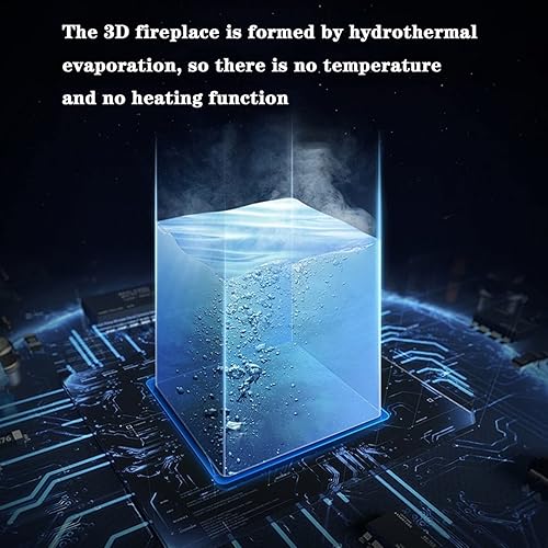 Miniatura 5 de Chimenea eléctrica independiente chimenea esférica negra mate con llama simulada y control remoto perfecta para interiores sala de estar centros de