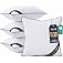 Utopia Bedding Throw Pillow Inserts (Pack of 4, White), 18 x 18 Inches Decorative Indoor Pillows for Sofa, Bed, Couch, Cushio