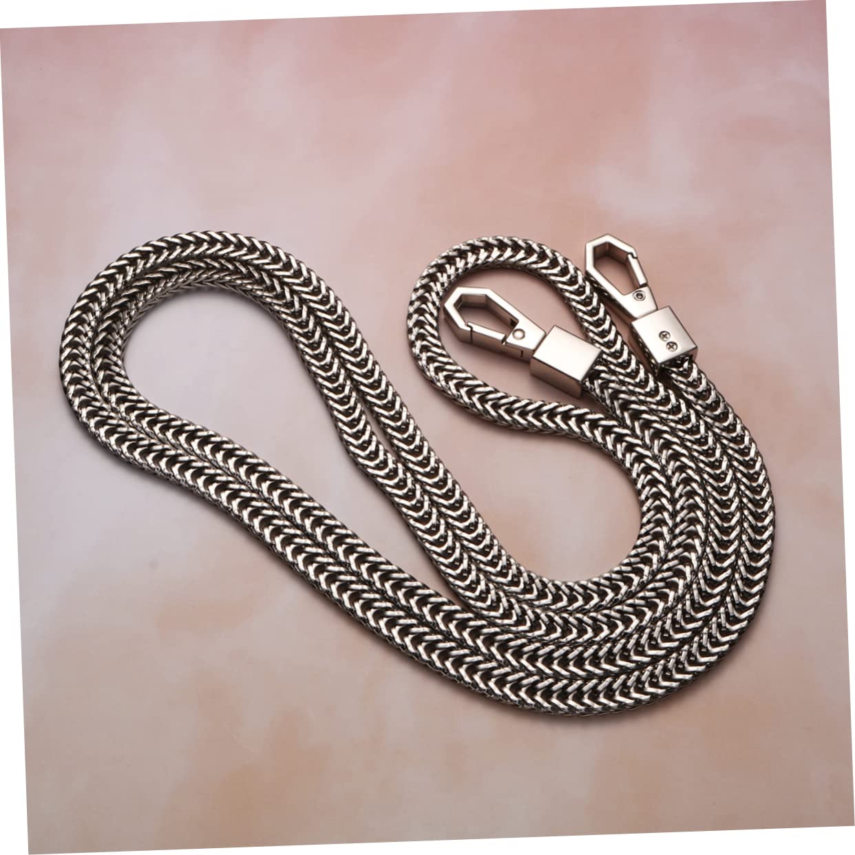 Catena Per Borsa In Metallo Con Fibbia – Accessorio Tracolla Da 22 Cm Per Borse Fai Da Te, Elegante E Lucente, Regalo Perfetto - copertina
