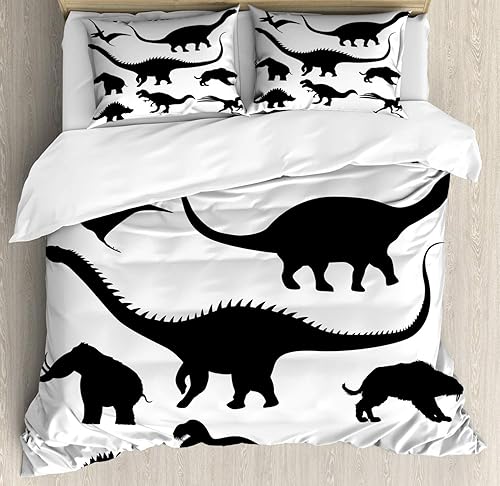 Miniatura 92 de Ambesonne Juego de funda de edredón color menta, líneas onduladas horizontales a rayas blancas abstractas de tonos suaves, exhibición de arte