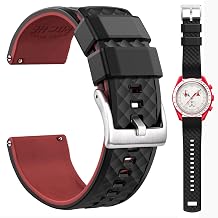 Quick Release Silicone Moonswatch Band for Men Omega x Swatch Strap compatible with Speedmaster/Seamaster/Railmaster/Mission to the Moon/Mercury/Sun/Mars/Earth/Jupiter/Neptune,