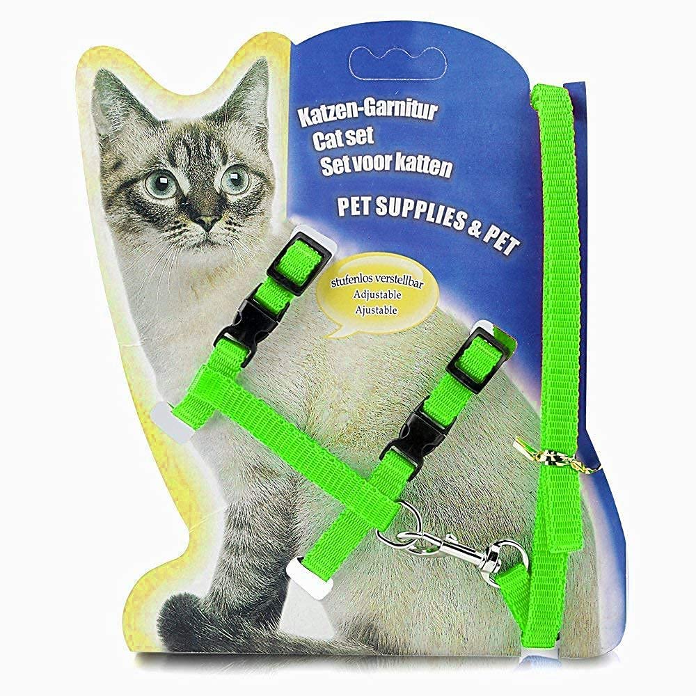 D&C Paws Cat Harness Leash Nylon Set for Cat Rabbit Kitten and Small Pet Nylon Harness Strap Collar/Cat Training Leash Lead Cat Rabbit Kitten and Small Pet Nylon Harness Strap Collar (B09ZVB4PQJ) Amazon Price History, Amazon Price Tracker