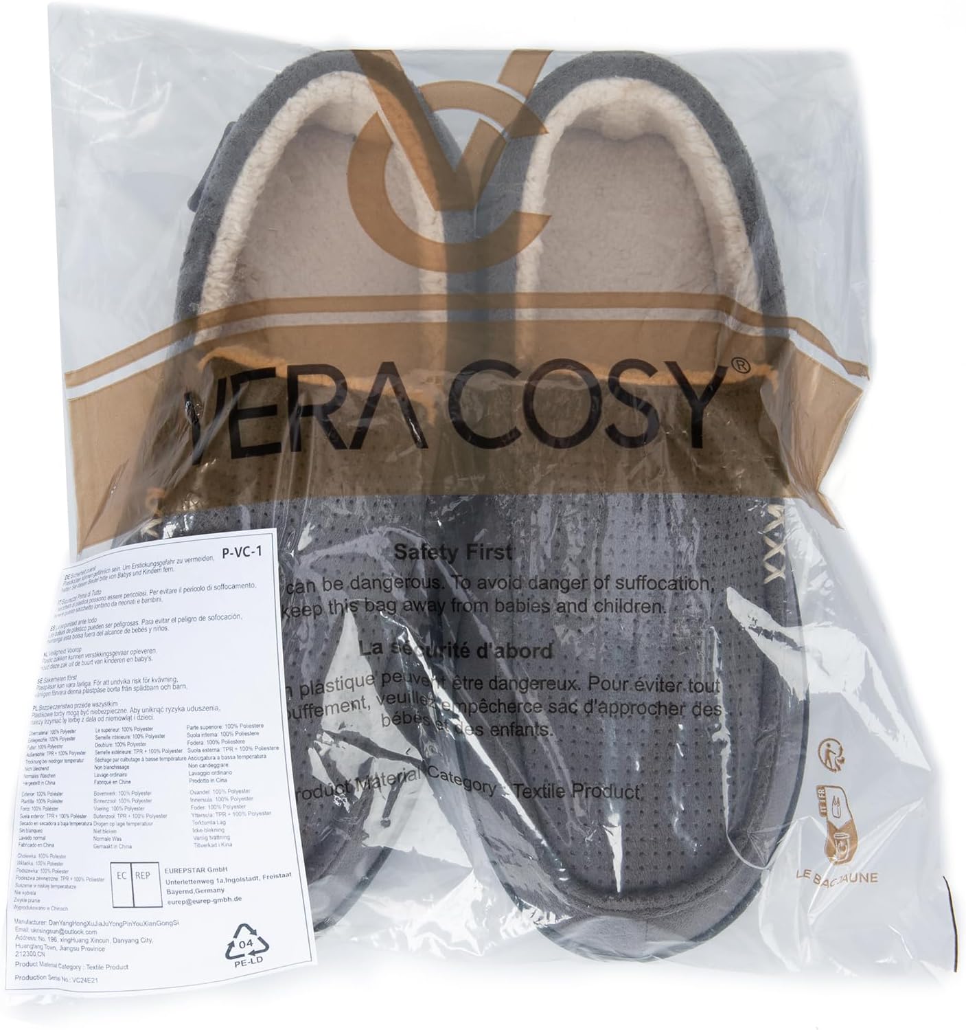 VeraCosy Men's Comfy Suede Memory Foam Moccasin Slippers Warm Sherpa Lining House Shoes with Anti-Skid Rubber Sole 10 71z3Ij6XyVL. AC SL1500