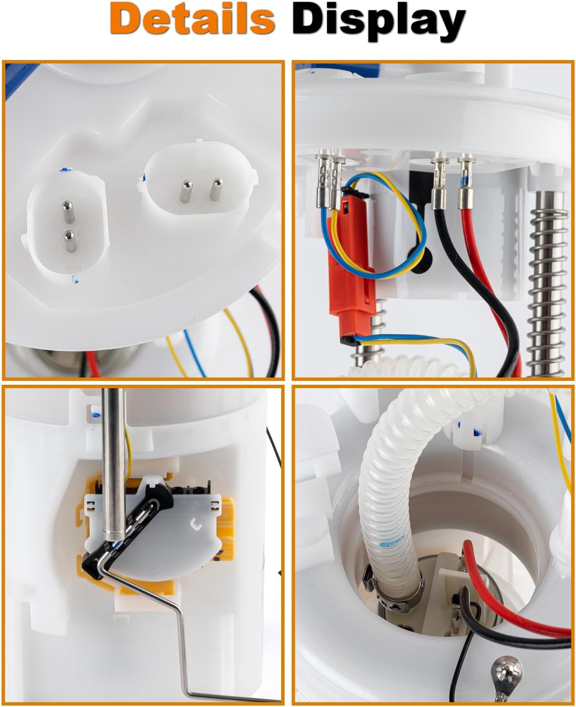 Electric Fuel Pump Assembly Compatible with BMW X5 2007-2010 E70 Series 3.0si xDrive30i M Sport L6 3.0L GAS Replace E8814M VANBOL0188 with Sending Unit O-Ring