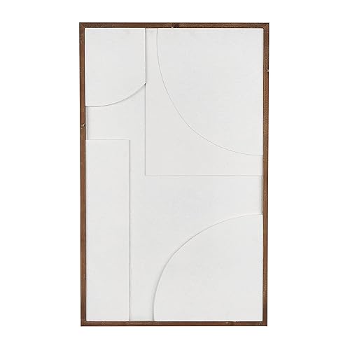 Deco 79 Wood Geometric Home Wall Decor Textured 3D Shape