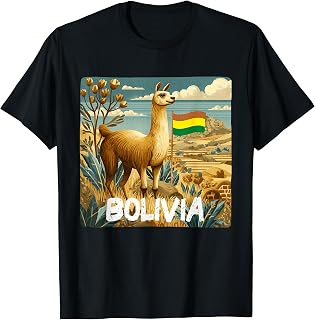 Amazing Bolivia Nature Graphic for Llamas Lovers T-Shirt